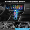 SHRANDI 2-IN-1 WIRELESS CARPLAY ANDROID AUTO ADAPTER WIRELESS DONGLE - BLACK