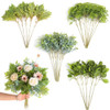 GAATEEK ARTIFICIAL GREENERY STEMS BOX SET - 30PCS WITH 4 KINDS OF MIXED - GREEN
