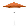 ASTELA ASTELLA 9-FT STEEL ORANGE PUSH-BUTTON TILT MARKET PATIO UMBRELLA - ORANGE