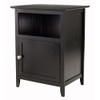 WINSOME HENRY ACCENT TABLE, 19 INCHES, BLACK