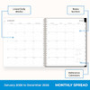 Blue Sky 2026 Monthly Planner Calendar January 2026 - December 2026 8" x 10" New