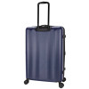 SKYLINE HARDSIDE LARGE CHECKED SUITCASE SPINNER LUGGAGE - NAVY BLUE