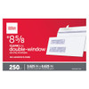 OFFICE DEPOT DOUBLE-WINDOW ENVELOPES #8 5/8"W X 8 5/8"H, 679-347 - WHITE