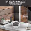 Wyze Wi-Fi 6E Mesh Router Pro, AXE5400 Tri-Band, 2.5Gbps, Black