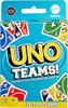MATTEL GAMES UNO TEAMS CARD GAME FAMILY, TRAVEL, CAMPING, PARTIES - MULTICOLOR New