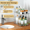 2 Tier Pull-Out Storage Organizer for Bathroom and Kitchen