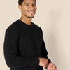 AMAZON ESSENTIALS MENS HEAVYWEIGHT RELAXED FIT LONG SLEEVE T-SHIRT - BLACK - XL New