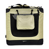 AMAZON BASICS FOLDING PORTABLE SOFT PET DOG CARRIER KENNEL 36 X 24 X 24 - KHAKI