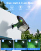Brightown 4Pack Solar Spot Lights Outdoor with 58 LED & 1800mAh New
