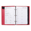 OFFICE DEPOT VINYL RINGBOUND TELEPHONE/ADDRESS BOOK 6 5/16IN. X 9 in RED New