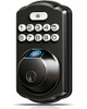 VEISE FINGERPRINT DOOR LOCK, KEYLESS ENTRY, ELECTRONIC, KS02A - MATTE BLACK