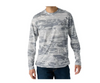 HUK KC PRINTED LEEWARD LONG SLEEVE CREW MEN'S TECH SHIRT SIZE: XL - HARBOR MIST New
