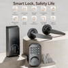 VCHOO KEYLESS ENTRY DOOR LOCK DEADBOLT HANDLE SET SL01-A - BLACK