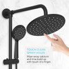 SOKA 9" RAIN SHOWER HEAD HANDHELD BATHROOM RAIN SHOWER SYSTEM - MATTE BLACK