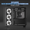 DARKFLASH ATX MID-TOWER GAMING PC CASE BACK PLUG-IN BTF MOTHERBOARD - BLACK