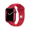 APPLE WATCH SERIES 7 GPS CELLULAR ALUMINUM CASE SPORT BAND MKJC3LL/A - RED New