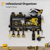 SPAMPUR POWER TOOL ORGANIZER WALL MOUNT WITH 6 CORDLESS DRILL HOLDER - BLACK New