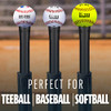 FRANKLIN SPORTS KIDS TEEBALL BATTING TEE 1 POSITION HITTING TEE 24894 - Black