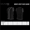 SAUNAFX MEN'S SLIMMING NEOPRENE SAUNA VEST MICROBAN ANTIMICROBIAL SIZE L - BLACK