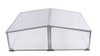 OGROW EASY TO ASSEMBLE 39" SQUARE ALUMINUM COLD FRAME GREENHOUSE - CLEAR