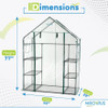 OGROW MACHRUS OGROW GREENHOUSE GREEN HOUSE SMALL GREENHOUSES OUTSIDE - GREEN
