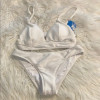 CUPSHE ELEGANT WHITE SWIMWEAR TOP AND BOTTOM - SIZE: WOMEN M - WHITE New