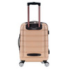 Rockland Melbourne Hardside Expandable Spinner Wheel Luggage, 20-Inch Champagne New