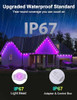 NEXILLUMI 100FT SMART RGB LED LIGHTS OUTSIDE 16 MILLION DIY COLORS - MULTICOLOR