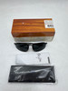 MAUI JIM HOOKIPA RECTANGLE SUNGLASSES - GLOSS BLACK/NEUTRAL GRAY