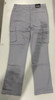 BLU ROCK MEN'S FLEX STRETCH COTTON CARGO PANTS, SIZE 32 - GRAY New