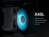 SAMA X40L Single-Tower CPU Air Cooler, ARGB Plastic Top Cover, 4 Copper Heat