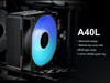 SAMA A40L Single-Tower CPU Air Cooler ARGB Plastic Top Cover, 4 Copper Heat