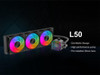 SAMA L50 360mm Liquid CPU Cooler AIO Cooler with ARGB Infinity Mirror Effect