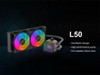SAMA L50 240mm Liquid CPU Cooler AIO Cooler with ARGB Infinity Mirror Effect