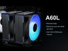 SAMA A60L Dual-Tower CPU Air Cooler ARGB Plastic Top Cover 6 Copper Heat Pipes,