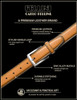 CARLO FELLINI BELTS FOR MEN - DRESS BELT COWHIDE LEATHER MEN 38/40 - TAN