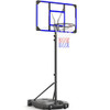 YOHOOD KIDS BASKETBALL HOOP OUTDOOR 4.82-8.53FT ADJUSTABLE, LX-908-BLUE