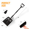 ZONETECH 3-in-1 Replaceable Heads Snow Brush Kit - Portable, Shovel, Scraper