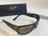 MAUI JIM LONGBOARD POLARIZED SUNGLASSES - MATTE BLACK RUBBER/GRAY 222-2M