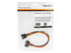 Rocstor 12in 15 Pin SATA Power Extension Cable - For Computer, SATA Drive - 1 ft