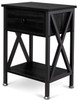 GOOD & GRACIOUS Multi-Function Nightstands, Small Narrow End Table with Drawer