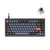 KEYCHRON V1 WIRED CUSTOM MECHANICAL KEYBOARD, 75% - K PRO BROWN SWITCHES - BLACK