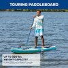 AQUA AQUA PRO HALCYON TOURING 11'6" INFLATABLE BOARD - MULTI-COLOR