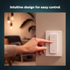 PHILIPS HUE SMART DIMMER SWITCH WITH REMOTE 1 PACK HUE LIGHTS BRIDGE - WHITE