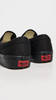 VANS MEN'S VANS CLASSIC SLIP-ON SKATE SHOES - SIZE: MEN 9.5 WOMEN 11 - BLACK