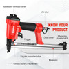 WORKPRO PNEUMATIC 20GA OIL-FREE STAPLE GUN T50 UPHOLSTERY STAPLER - RED/BLACK