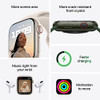 APPLE WATCH SERIES 7 GPS CELLULAR 41MM STAINLESS STEEL WATCH MKHK3LL/A - BLACK