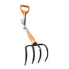 ERGIE SYSTEMS SUNJOE 54" ERGONOMIC STEEL GARDEN CULTIVATOR - ORANGE/GRAY
