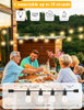 BRIGHTEVER 150FT OUTDOOR STRING LIGHTS 45+2 S14 SHATTERPROOF E12 BASE LED BULBS