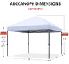 ABCCANOPY POP UP CANOPY OUTDOOR PATIO CANOPY TENT AJ18-RED - RED, 10X10